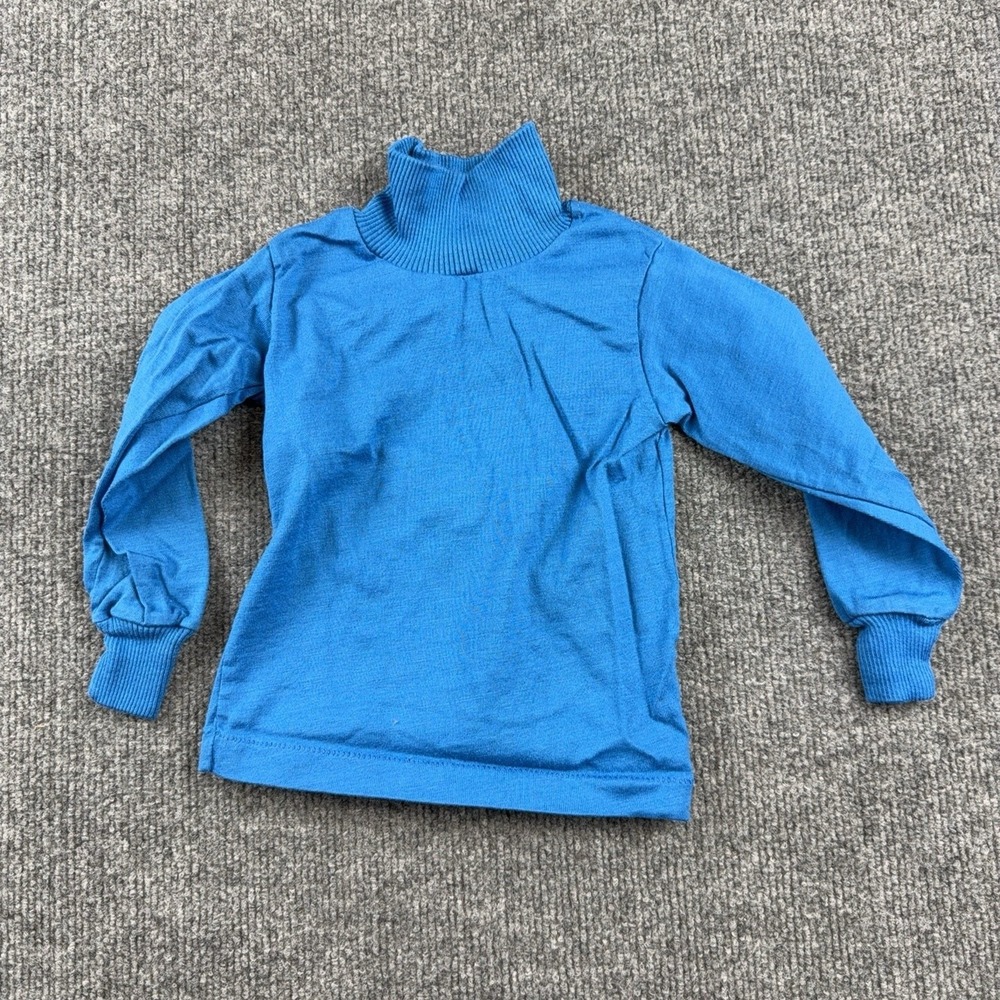 Grace Sweater Kids 2T Blue Turtleneck Knit Pullover Long Sleeve Winter